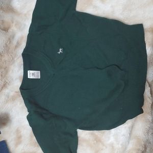 Green baby boy sweater